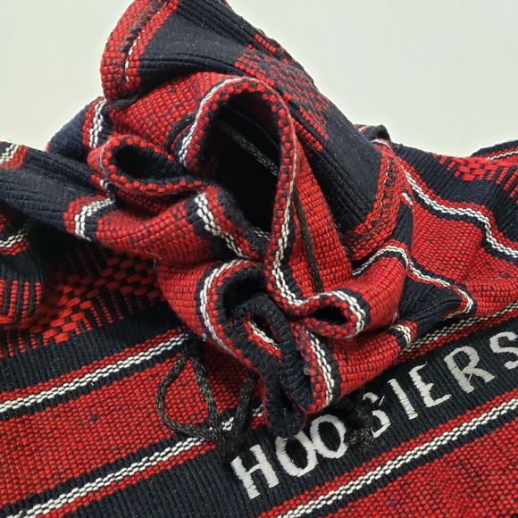 Indiana Hoosiers Fabric Woven Backpack with Logo, Red and Black - Picture 6 of 9